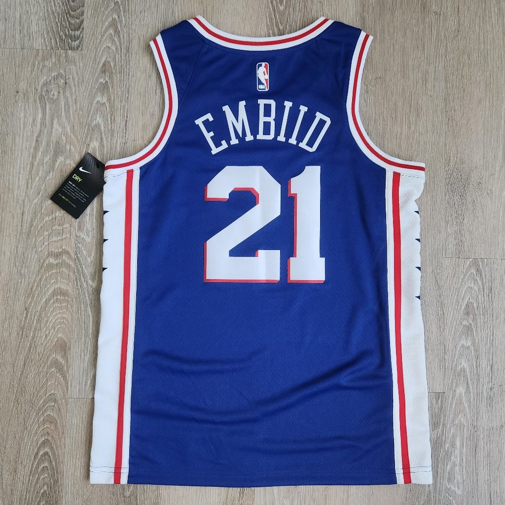 Philadelphia 76ers Joel Embiid Nike Swingman Jersey Men's Size Medium